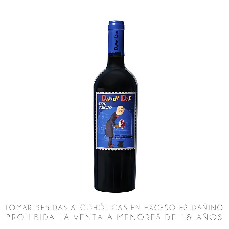 HAPPY FAMILY - Vino Happy Family Dandy Dad Petit Verdot Botella 750 mL