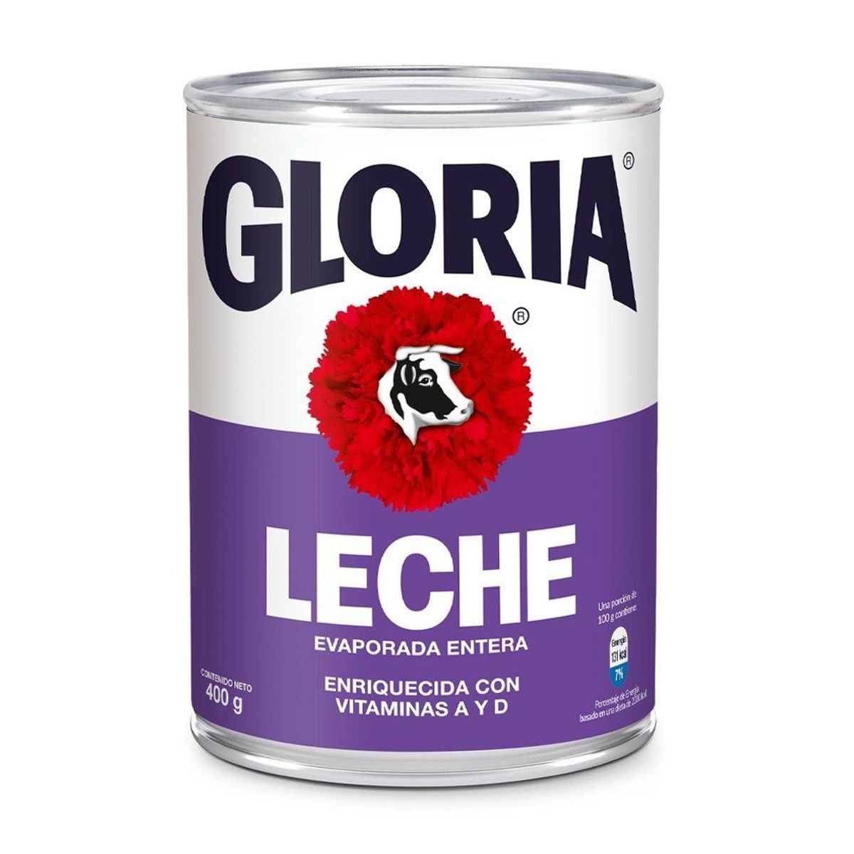 GLORIA - Six Pack de Leche Evaporada Gloria Entera de 400 g