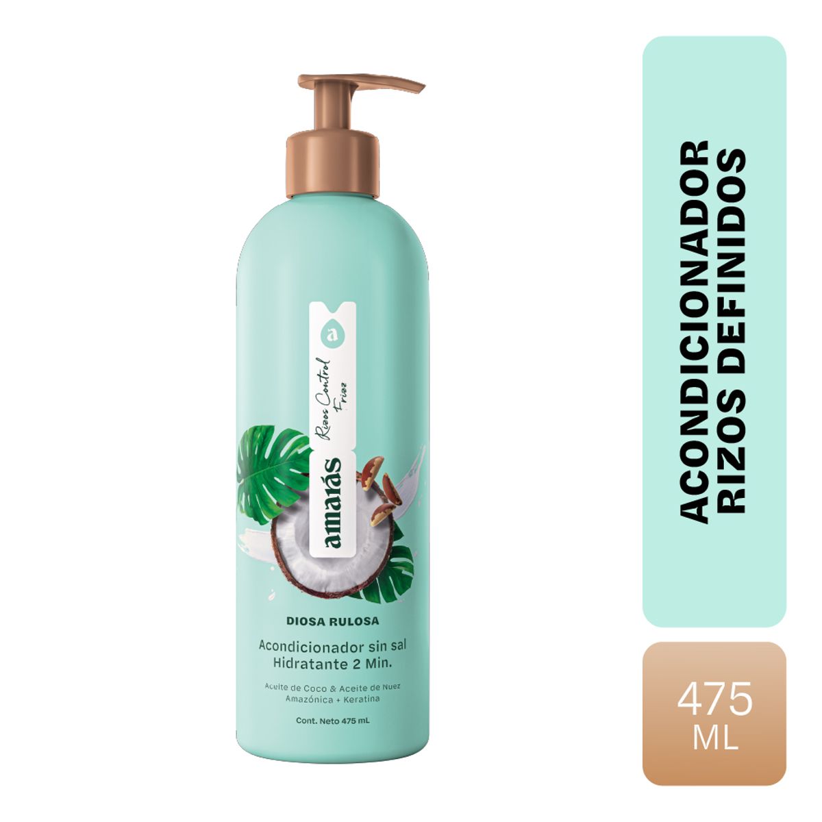 AMARAS - Acondicionador Amarás Diosa Rulosa Envase 475 mL