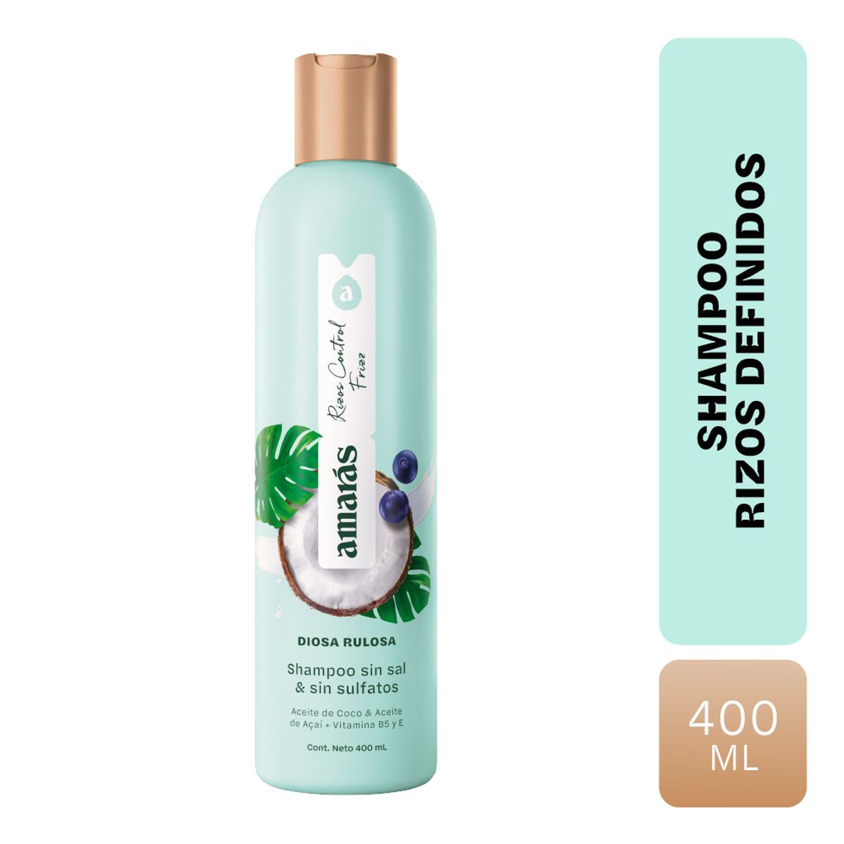 AMARAS - Shampoo Amarás Diosa Rulosa Envase 400 mL