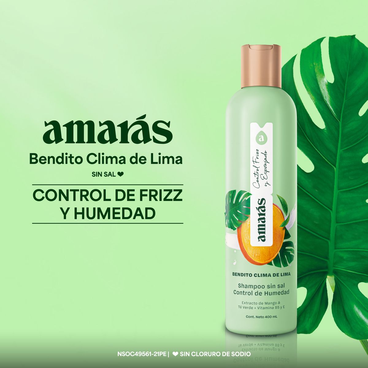 AMARAS - Shampoo Amarás Bendito Clima de Lima Envase 400 mL