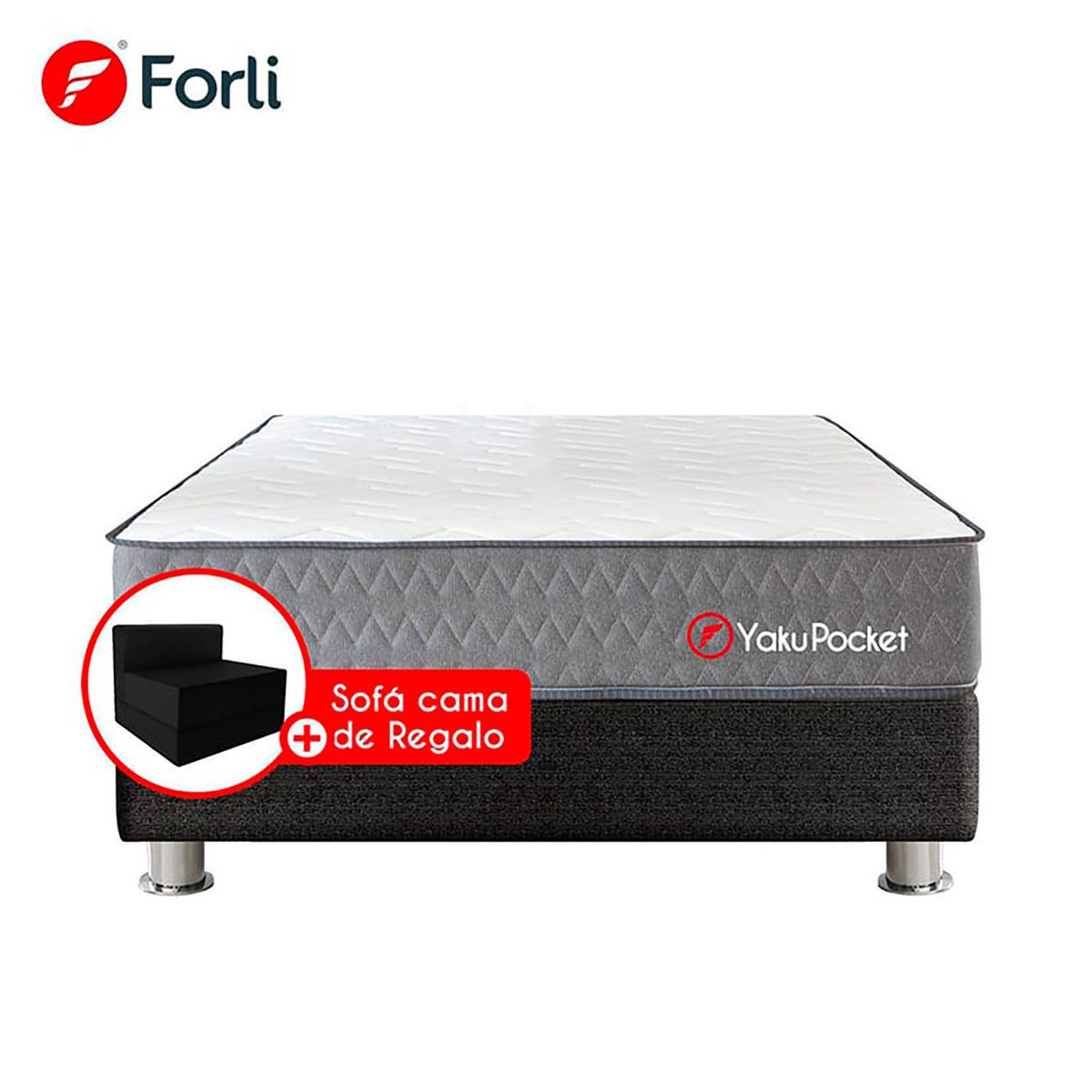 FORLI - CAMA AMERICANA YAKU POCKET 2 PLZ