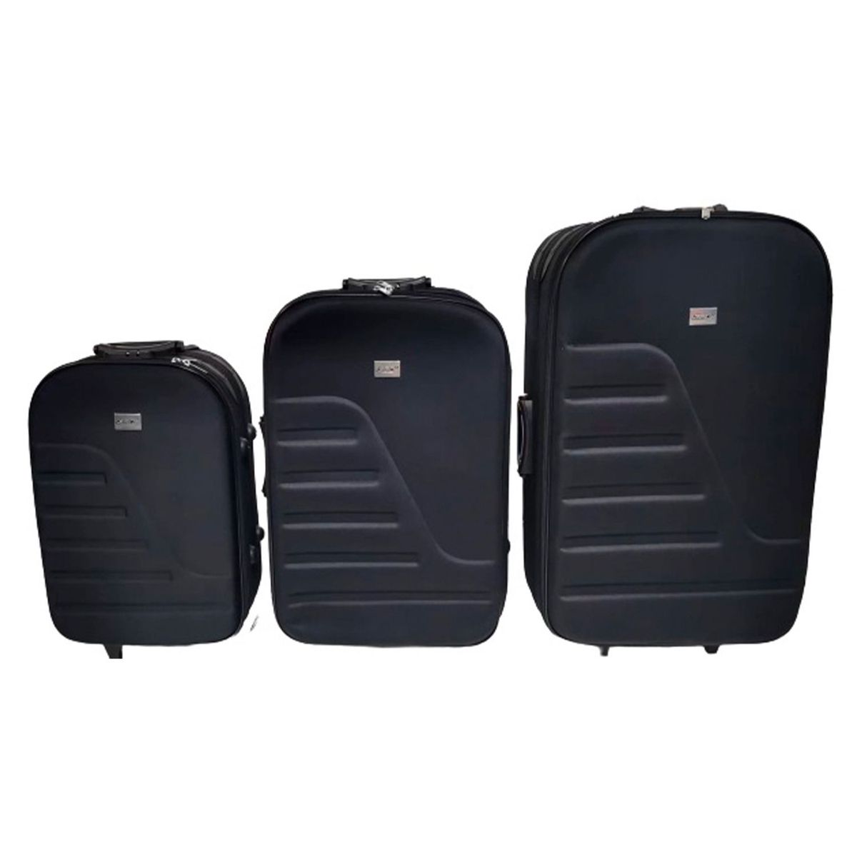 360 - SET X3 MALETAS SOFT 360 NEGRA