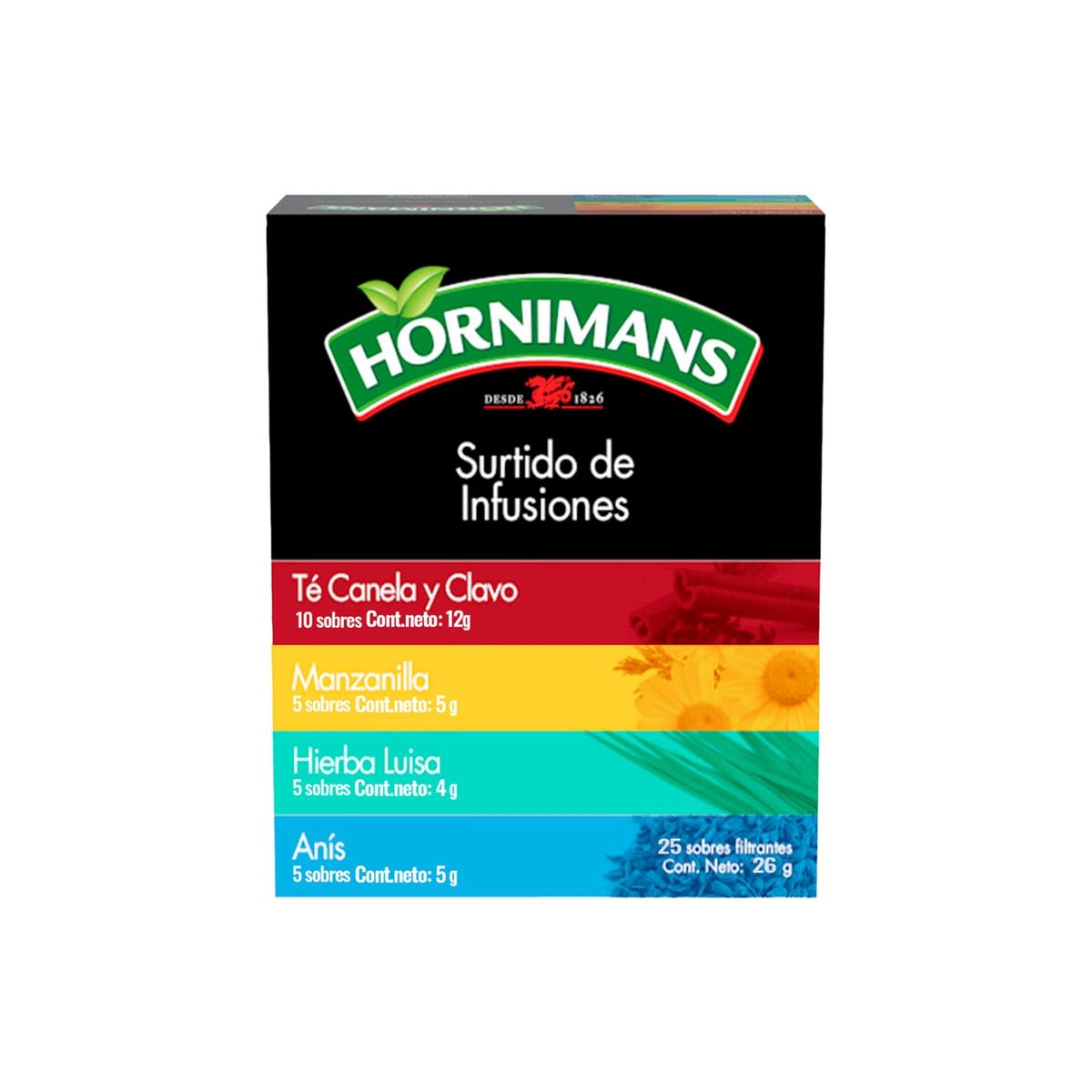 HORNIMANS - Surtido de Infusiones Hornimans Caja 25 Sobres