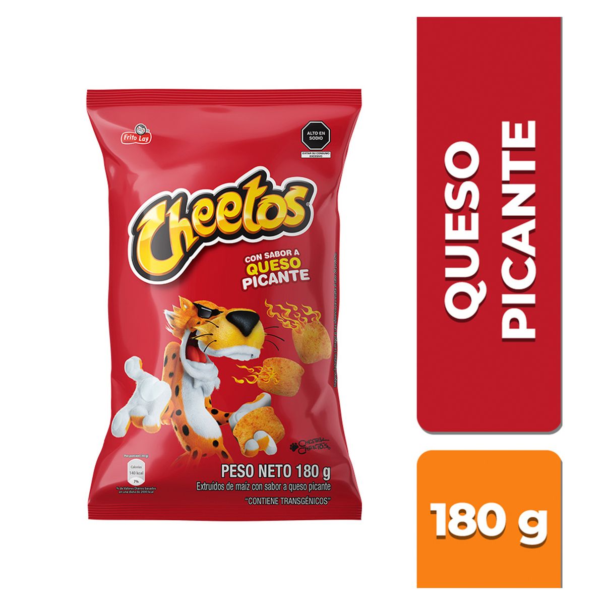 CHEETOS - Snack de Maíz Cheetos Queso Picante Bolsa 180 g