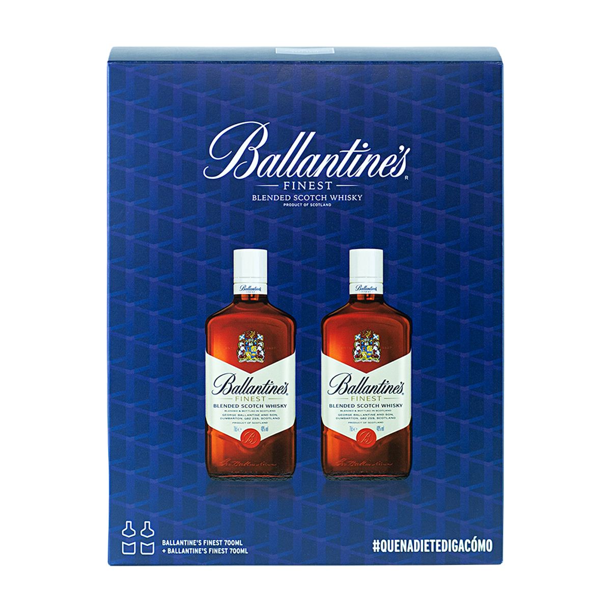 BALLANTINES FINEST - Whisky Ballantines Finest Pack 2 Botellas 700 mL