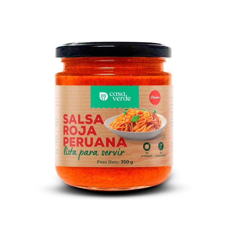 CASA VERDE - Salsa Roja Peruana Casa Verde 350 g