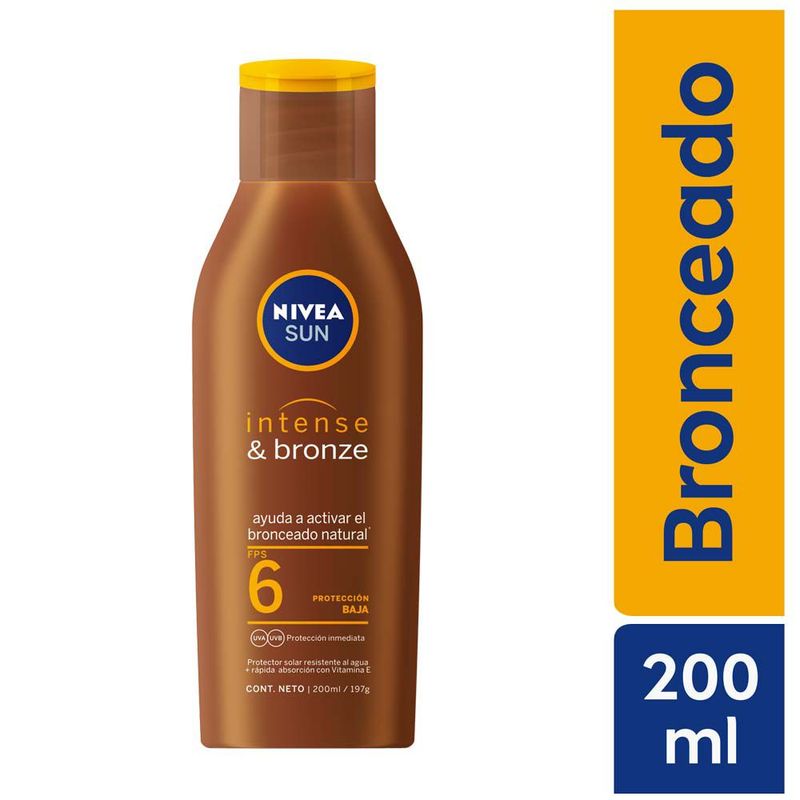NIVEA - Protector Solar Nivea Sun Protect & Bronze FPS6 Envase 200 mL