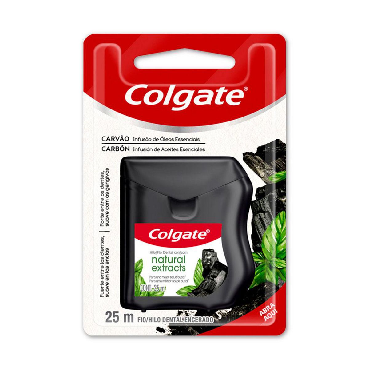 COLGATE - Hilo Dental Colgate Natural Extracts Carbón Envase 25 mts