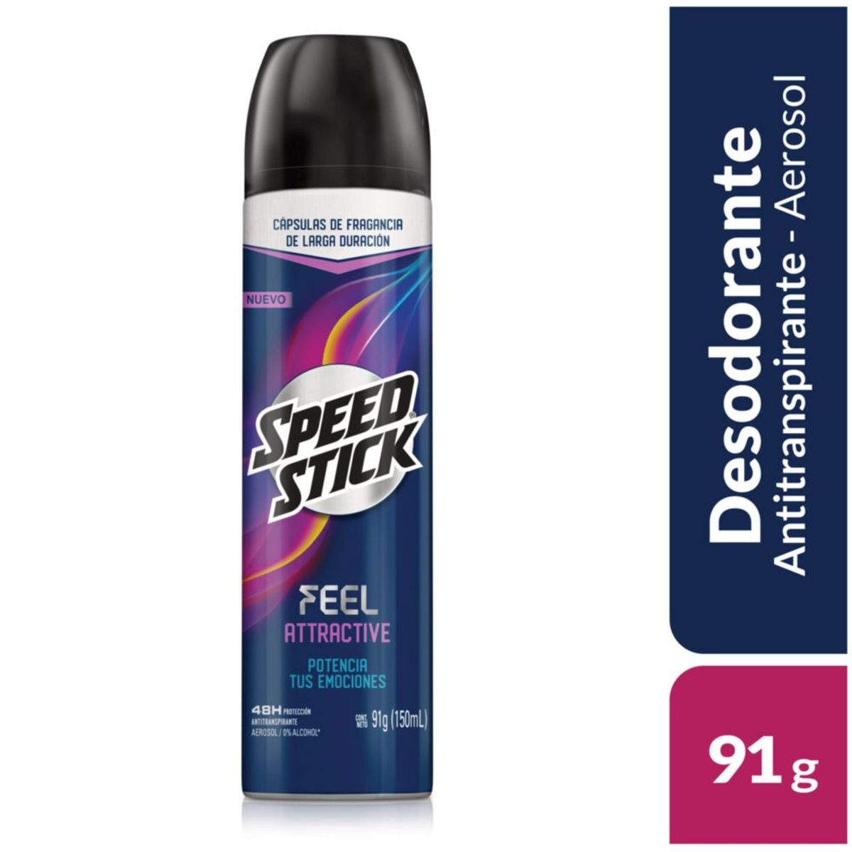 SPEED STICK - Antitranspirante en Spray Speed Stick Feel Attractive 48h Envase 150 mL