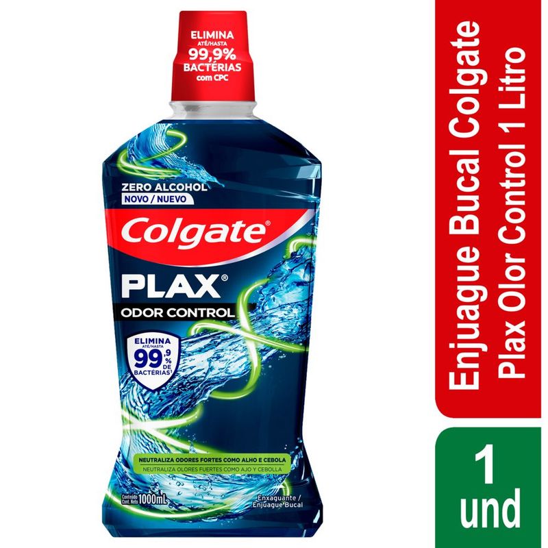 COLGATE - Enjuage Bucal Colgate Plax Odor Control Envase 1 L