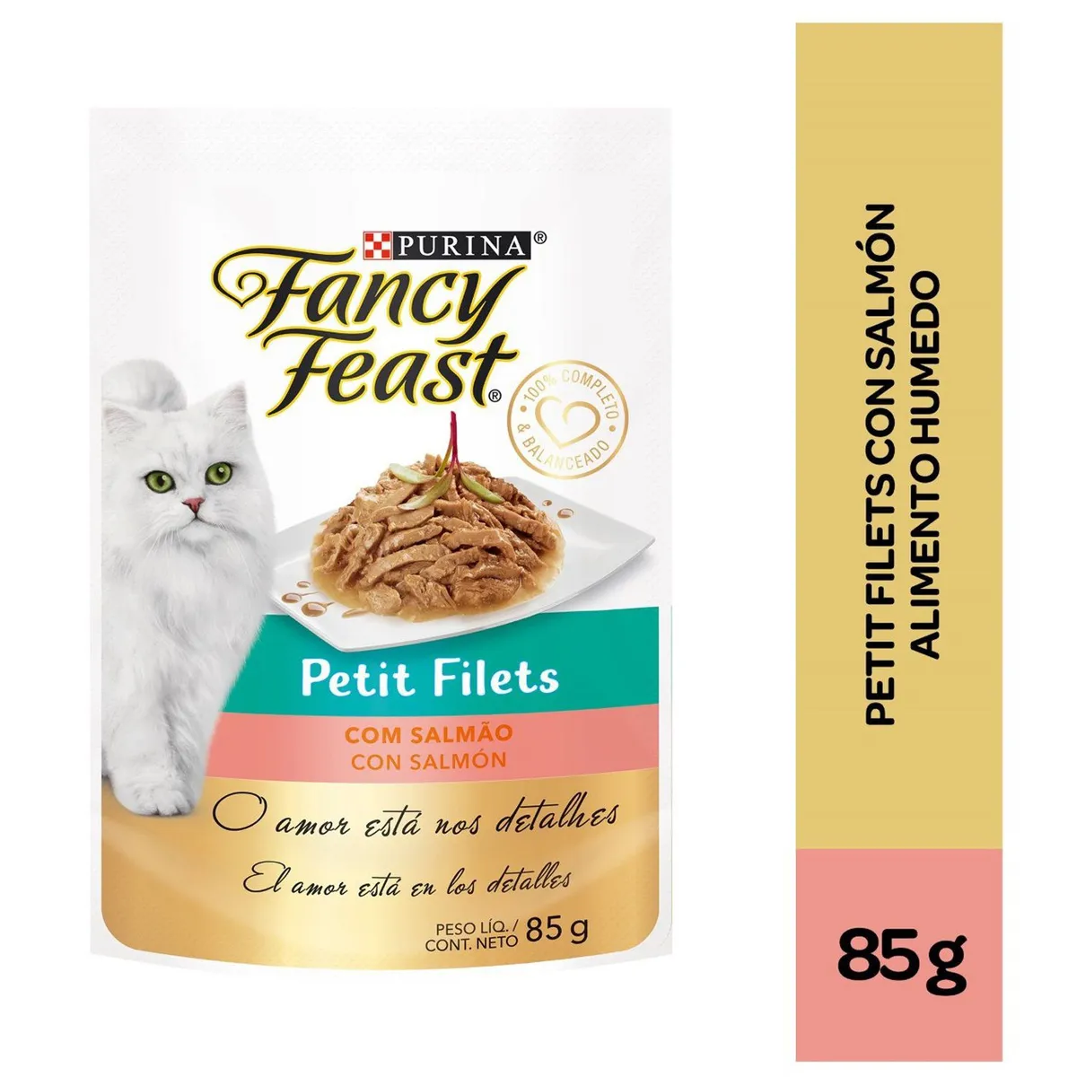 FANCY FEAST - Alimento Húmedo para Gato Fancy Feast Petit Filet Salmón Doypack 85 g