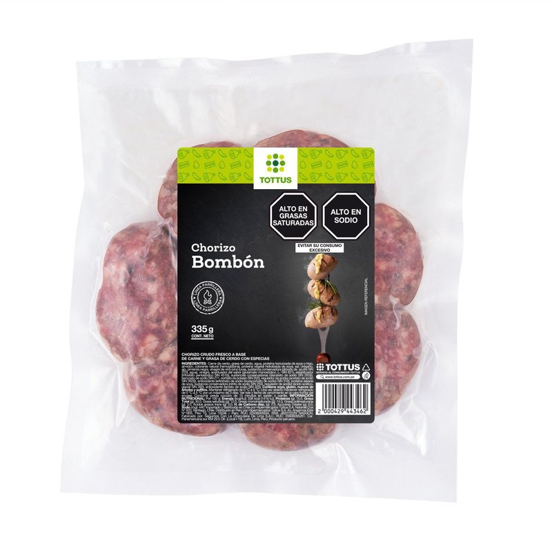 TOTTUS - Chorizo Bombon Tottus 335 g