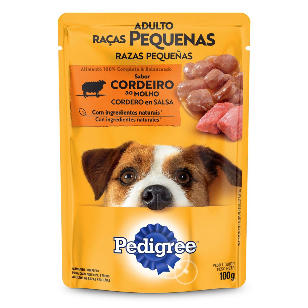 PEDIGREE - Alimento Húmedo Perros Adultos Pequeños Pedigree Cordero Doypack 100 g