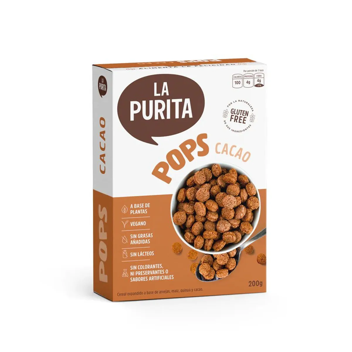 LA PURITA - Cereal Pops La Purita Cacao Empaque 200 g