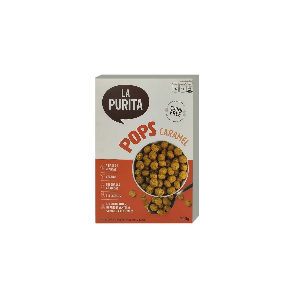 LA PURITA - Cereal Pops La Purita Caramel Empaque 200 g