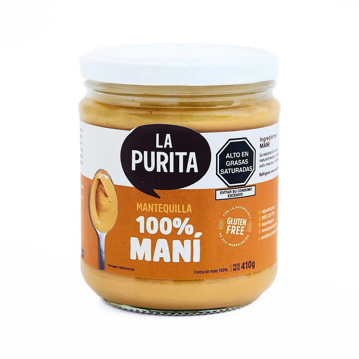 LA PURITA - Mantequilla de Maní La Purita Empaque 410 g