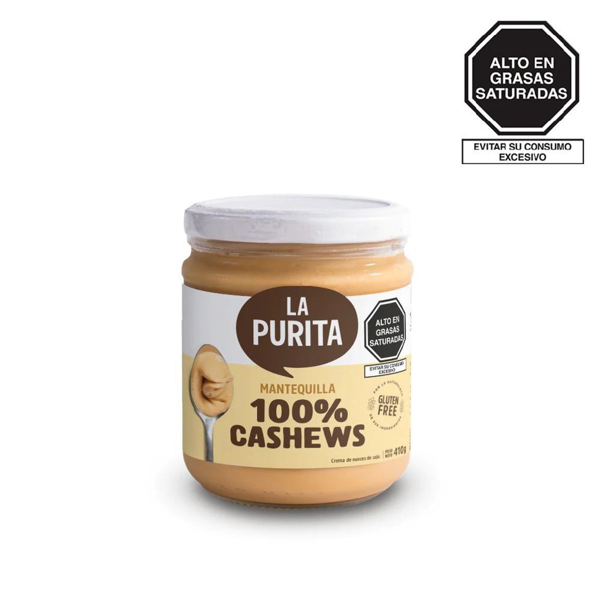 LA PURITA - Mantequilla de Cashews La Purita Pote 410 g