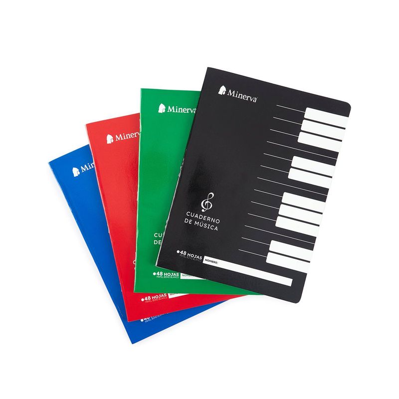 MINERVA - Cuaderno de Música Minerva Deluxe 48 Hojas