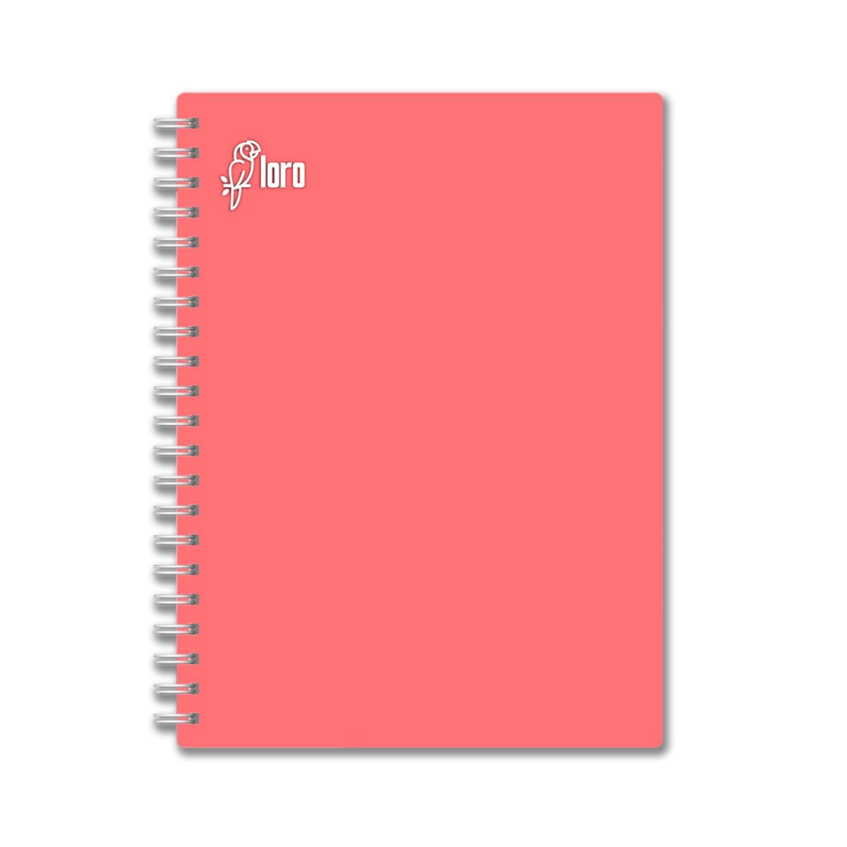 LORO - Cuaderno Anillado Cuadriculado Tapa Dura Loro Ejec. 160 Hojas 6 Div.