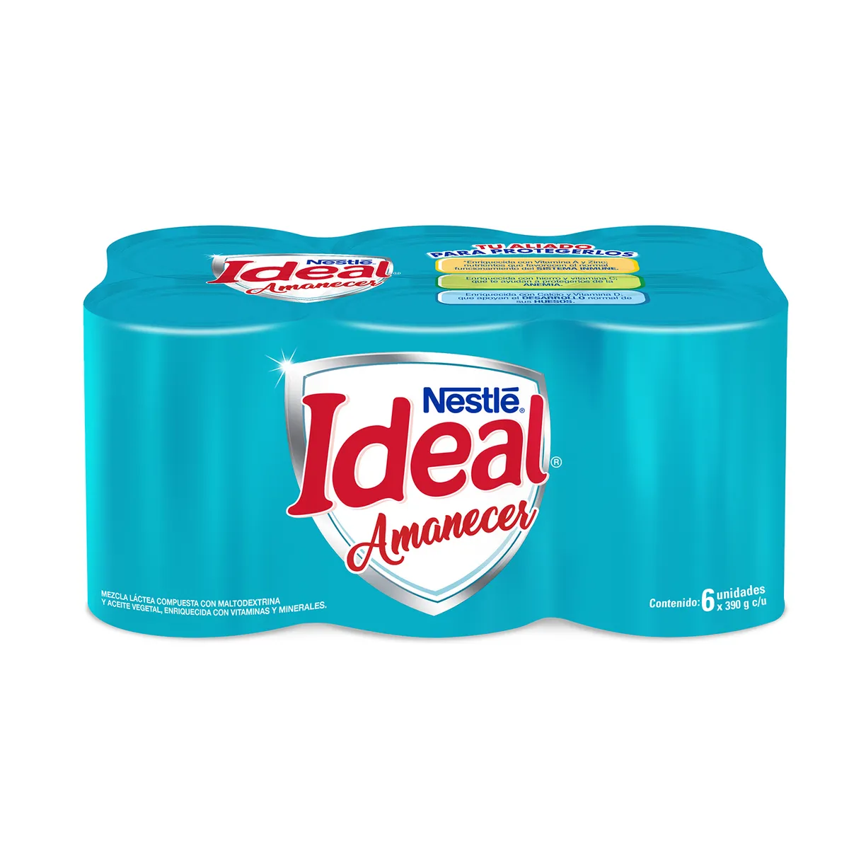 IDEAL - Mezcla Láctea Ideal Amanecer Sixpack Lata 390 g