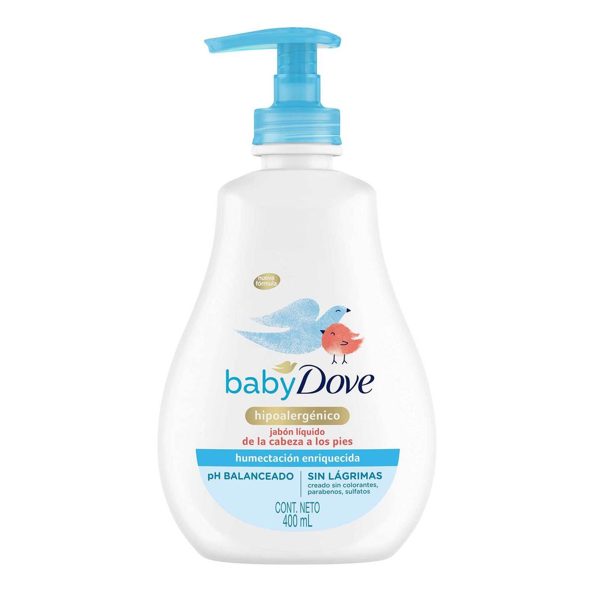 DOVE - Jabón Líquido Dove Baby Hipoalergénico Botella 400 mL