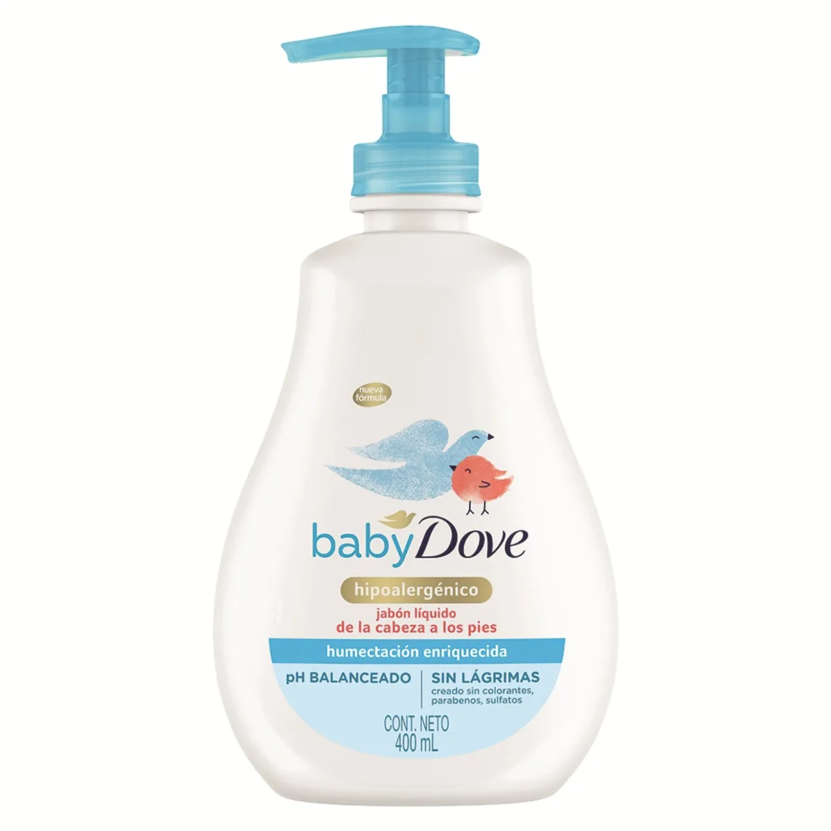 DOVE - Jabón Líquido Dove Baby Hipoalergénico Botella 400 mL