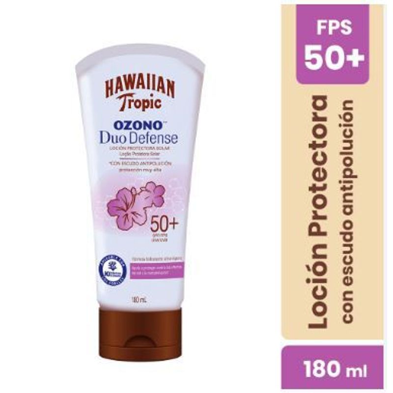 HAWAIIAN - Protector Solar Hawaiian Tropic Ozo Duo Defense SPF50+ Envase 180 mL