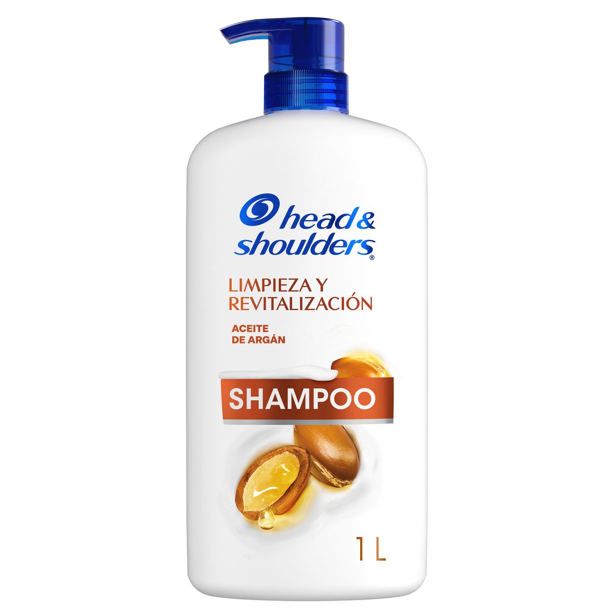 HEAD SHOULDERS - Shampoo Head & Shoulders Limpieza Renovadora Argán Botella 1 L