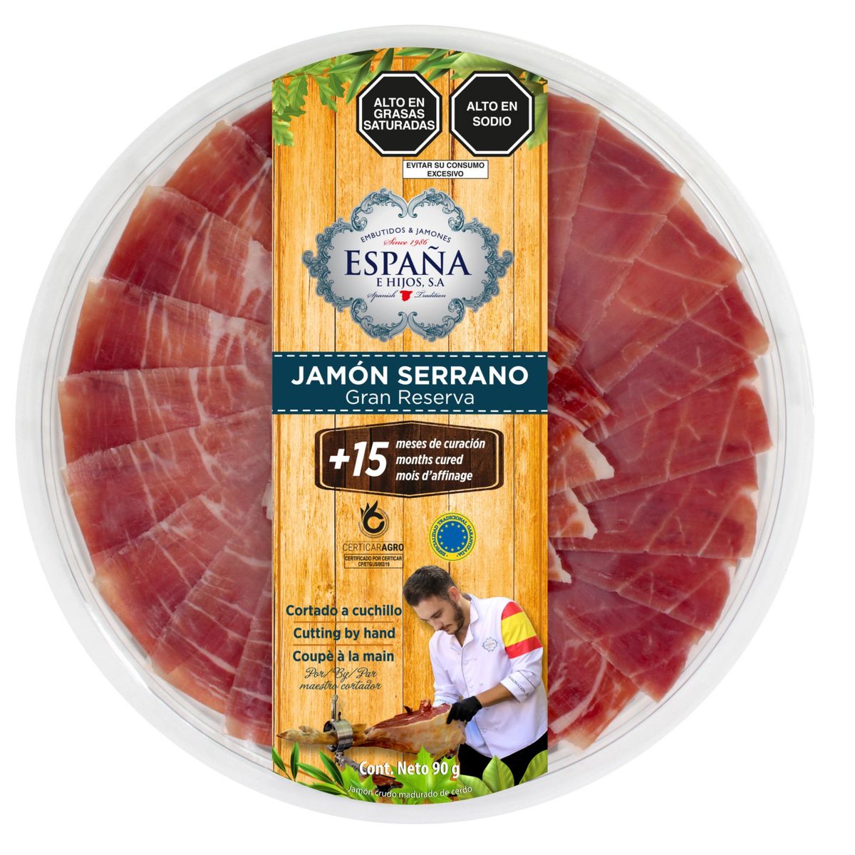 ESPANA E HIJOS - Jamón Serrano Gran Reserva España e Hijos Empaque 90 g