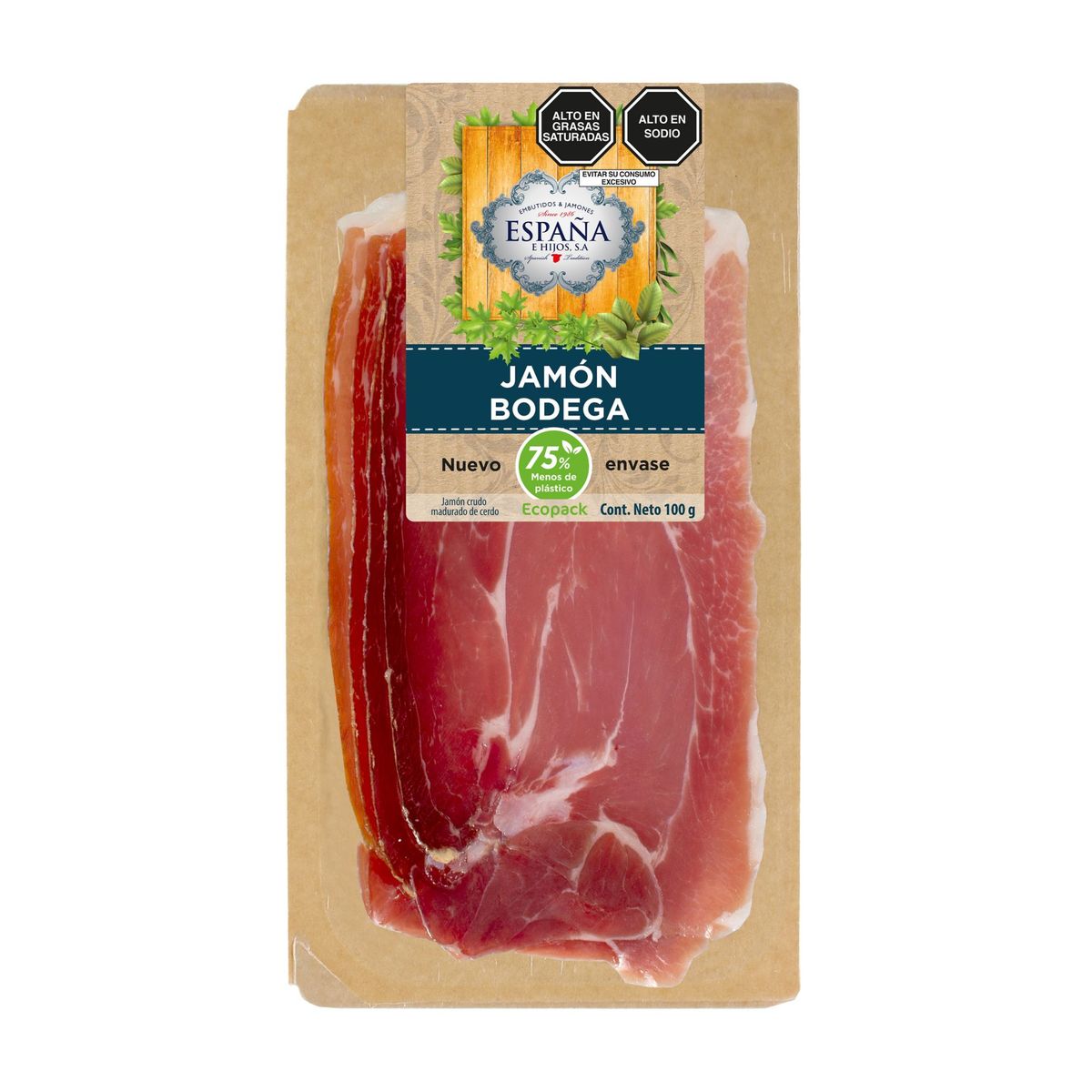 ESPANA E HIJOS - Jamón Bodega España e Hijos Empaque 100 g