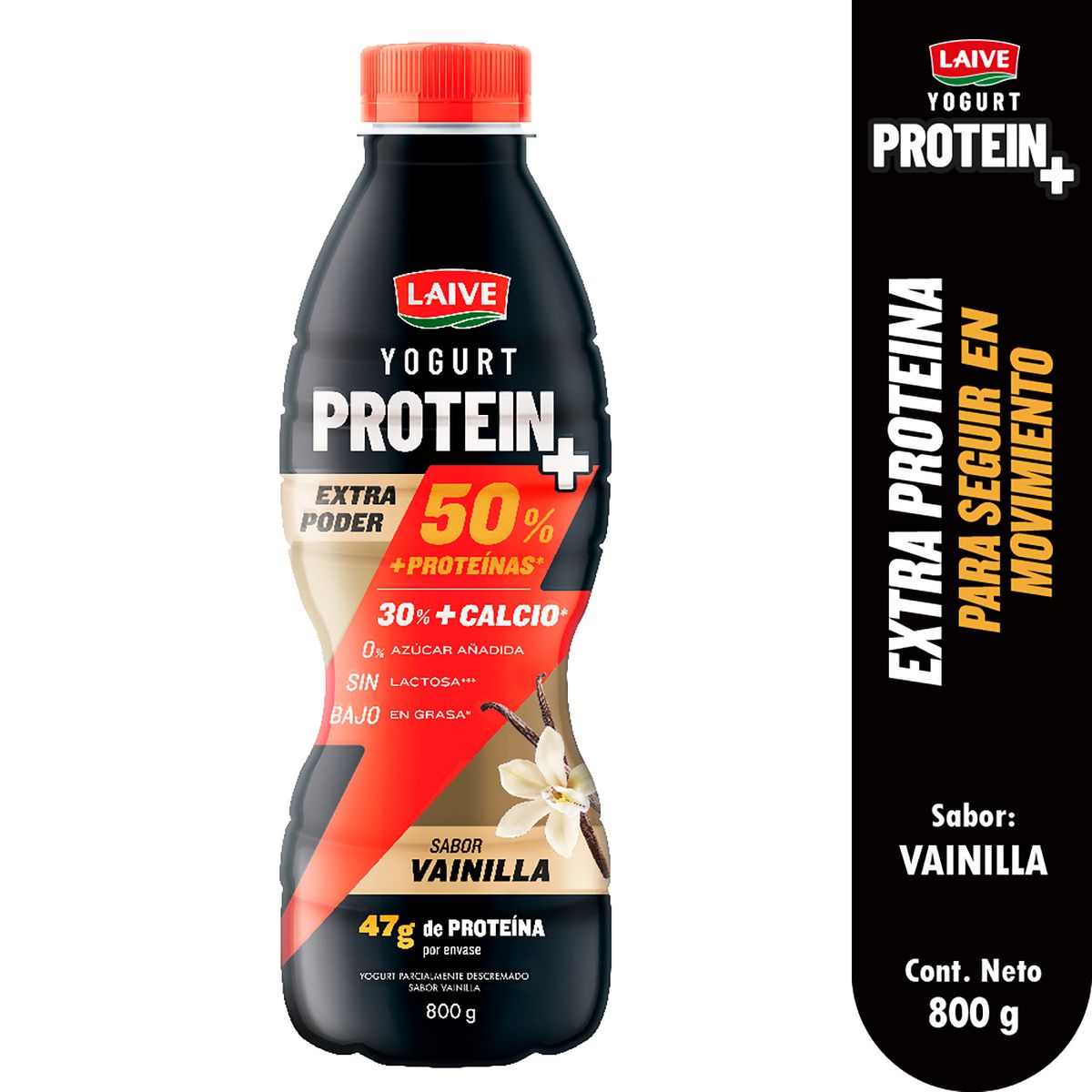 LAIVE - Yogurt Laive Protein Vainilla Botella 800 g