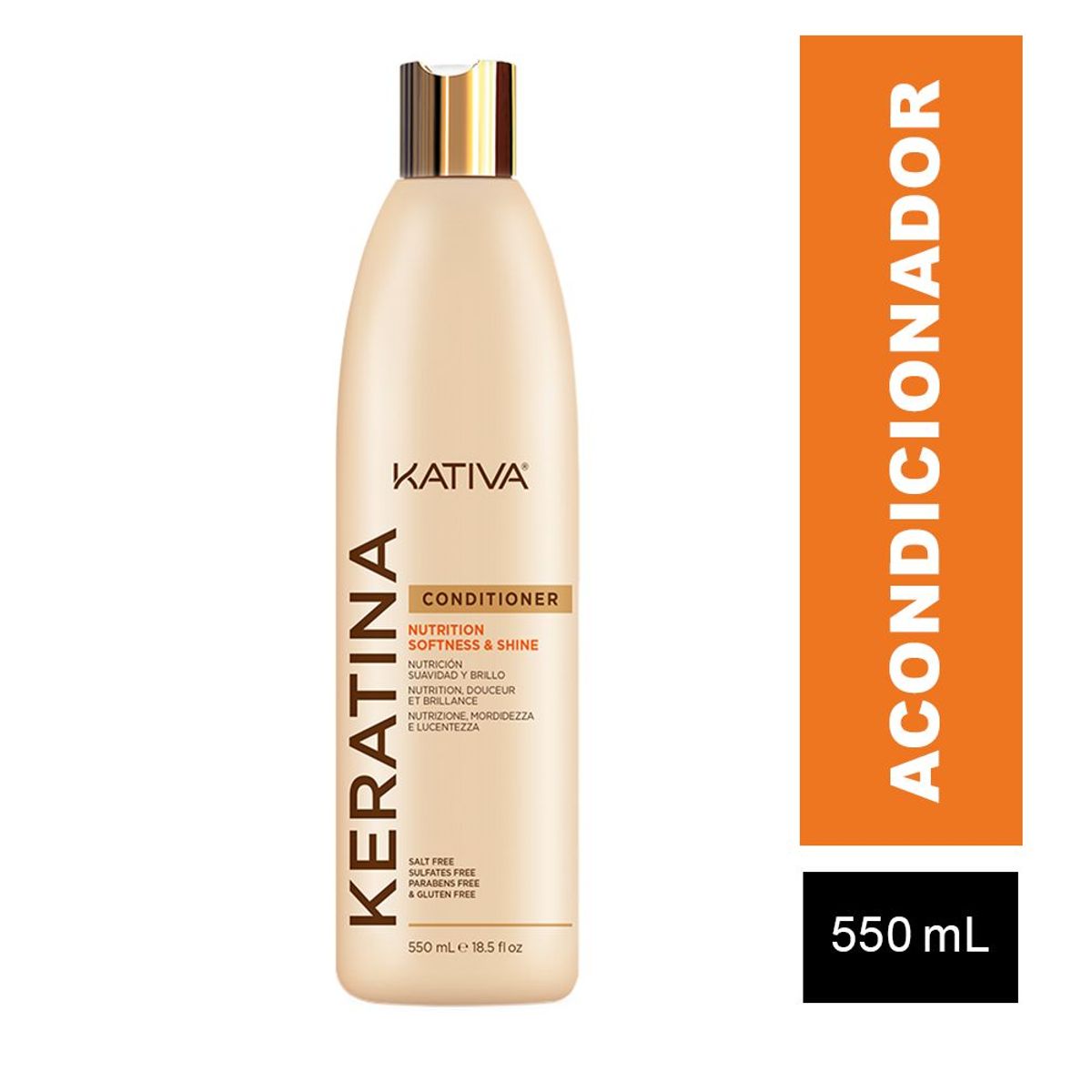 KATIVA - Acondicionador Kativa Keratina Botella 550 mL