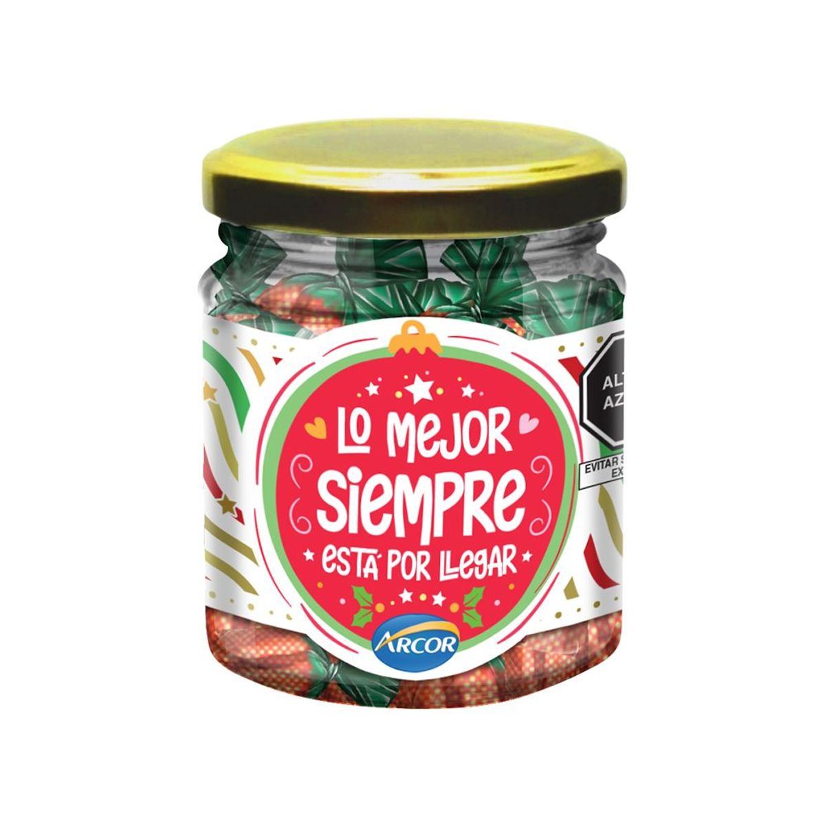 ARCOR - Caramelo Duro Arcor Navidad Strawberry Envase 150 g