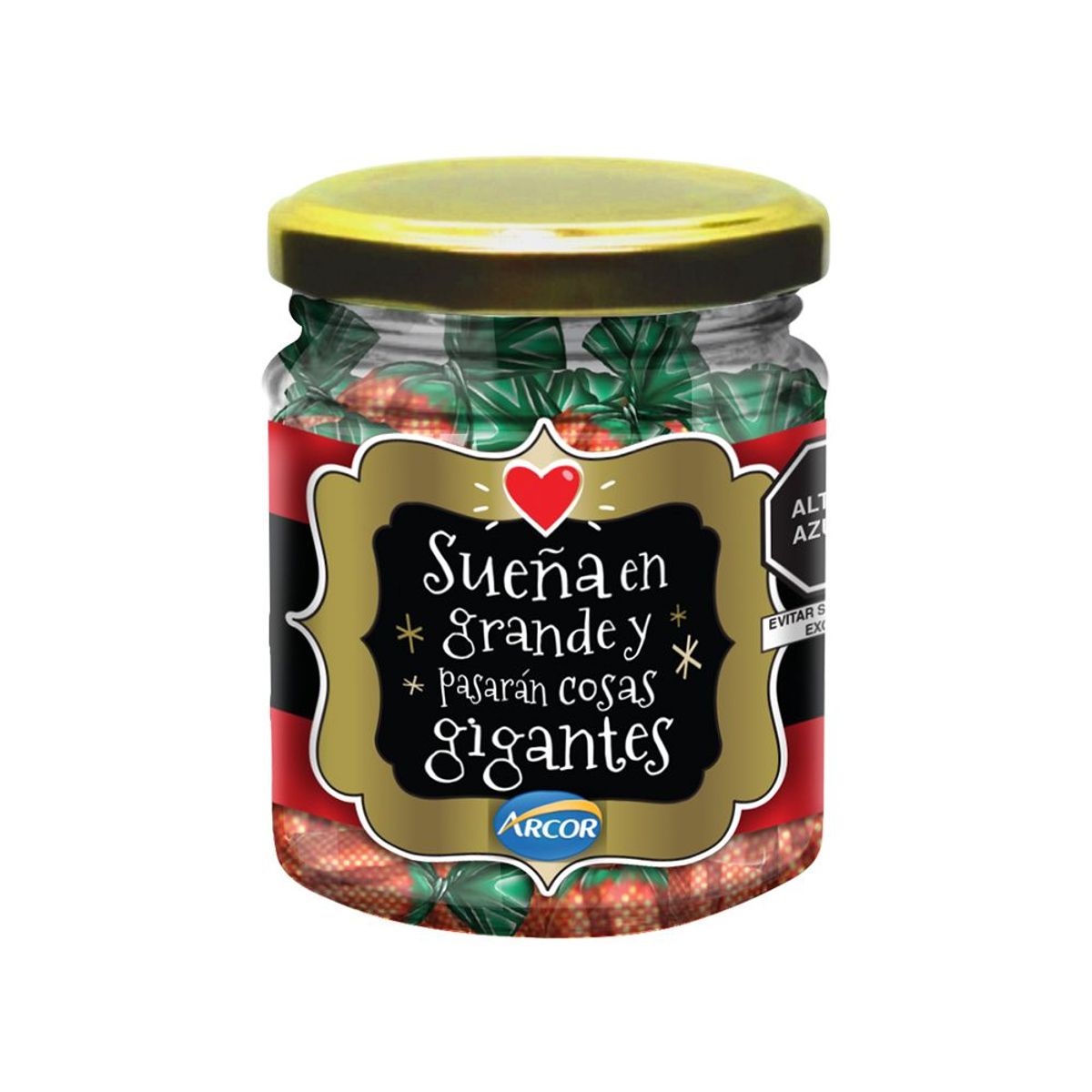 ARCOR - Caramelo Duro Arcor Navidad Strawberry Envase 150 g