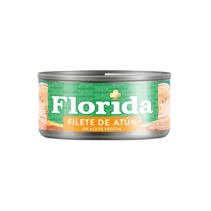 FLORIDA - Filete de Atún Florida en Aceite Vegetal Lata 140 g
