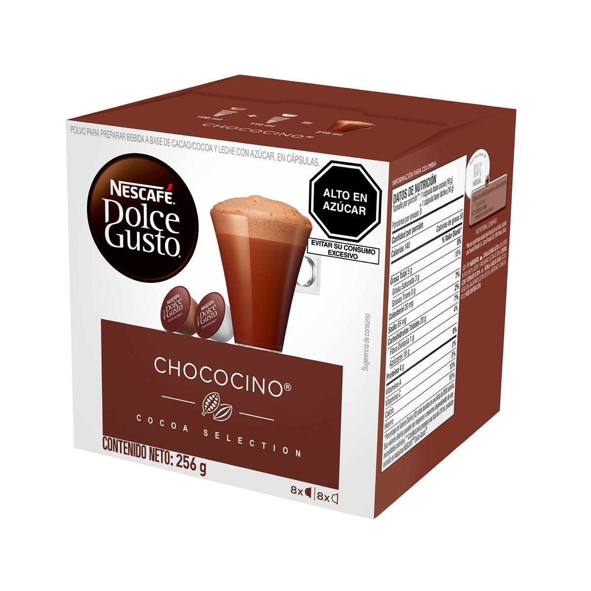 NESCAFE - Cocoa Cápsulas Dolce Gusto Chococino 16 Unidades