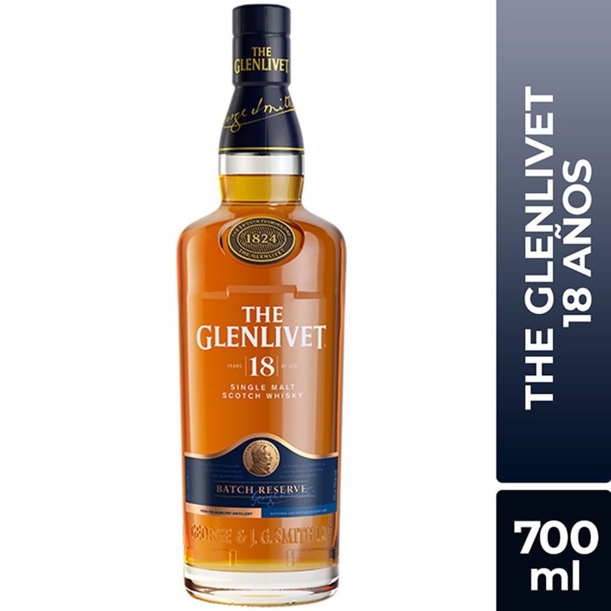 THE GLENLIVET - Whisky The Glenlivet 18 Anos Botella 700 mL