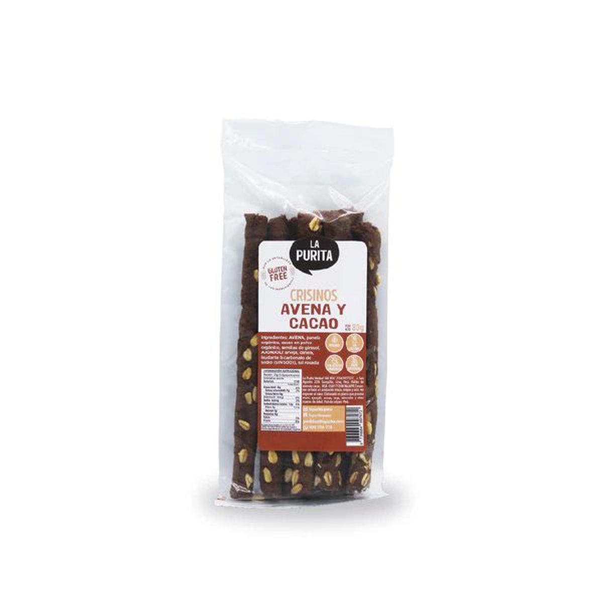 LA PURITA - Crisinos de Avena y Cacao Bolsa 80 g