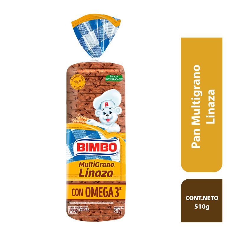 BIMBO - Pan MultiGrano Linaza Bimbo 510 g