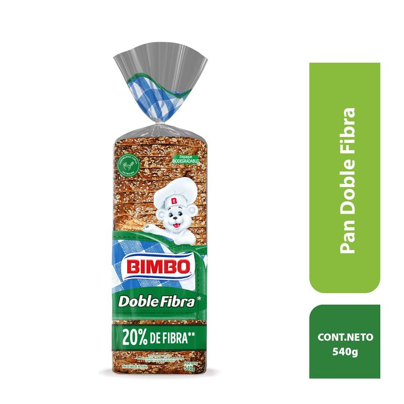 BIMBO - Pan Doble Fibra Bimbo 510 g