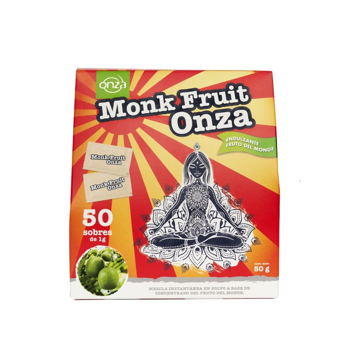 ONZA - Monkfruit Onza Caja 50 Sobres