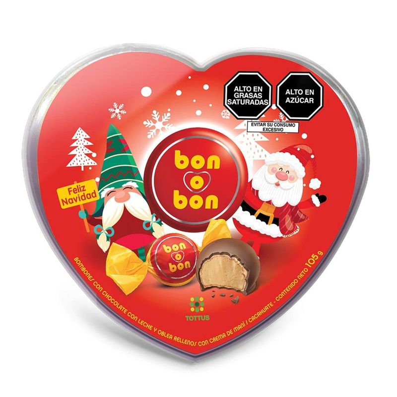 BON O BON - Corazón Bon o Bon Navidad Tottus 105 g