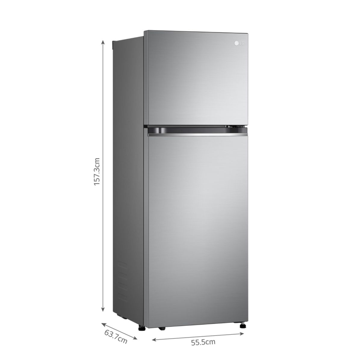 LG - Refrigeradora 241L Silver Door Cooling