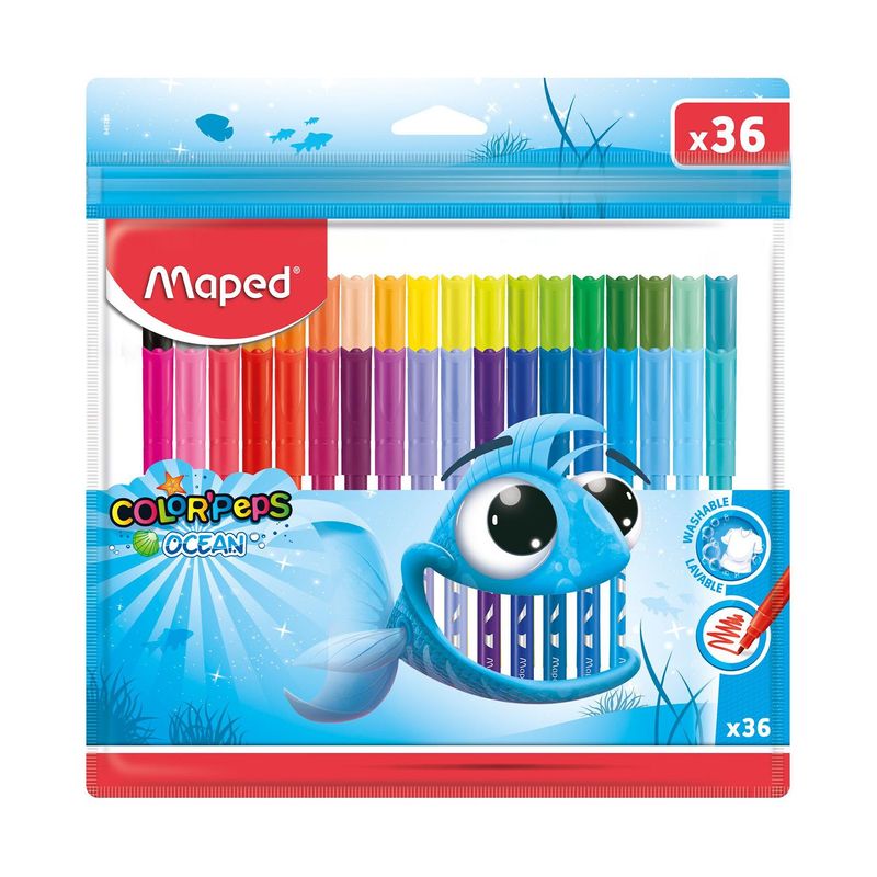 MAPED - Plumones Maped Color Peps Ocean Estuche 36 Und