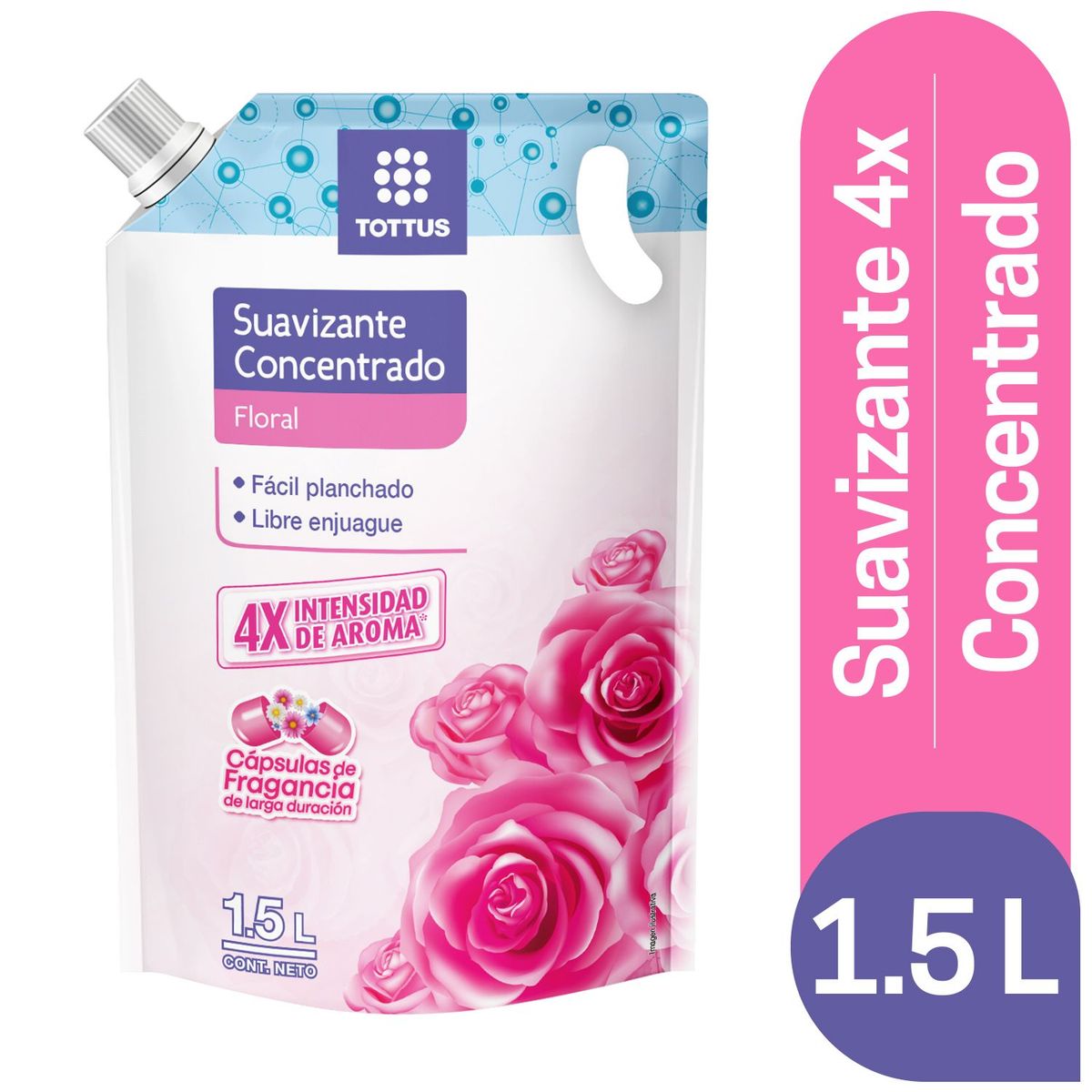 TOTTUS - Suavizante Concentrado Tottus Floral Doypack 1.5 L