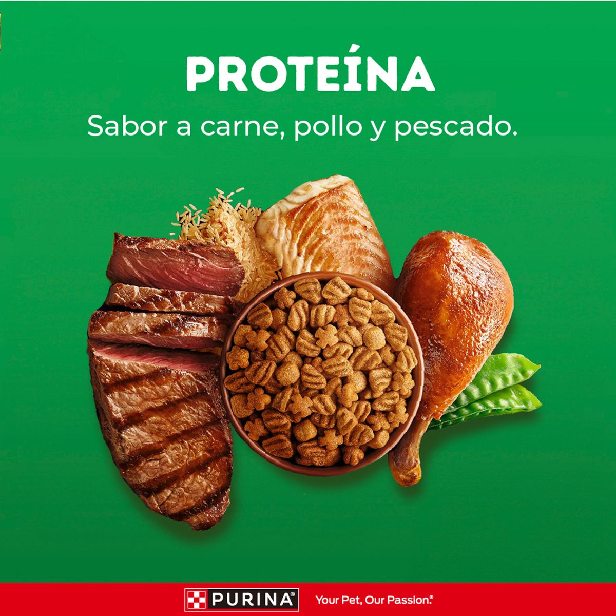 DOG CHOW - Alimento Seco Perros Adultos Dog Chow Triple Proteína Bolsa 2 Kg