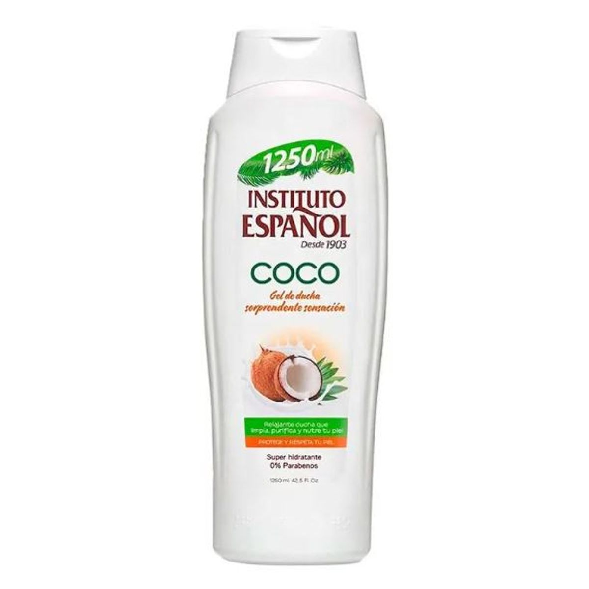 INSTITUTO ESPANOL - Gel de Baño Coco Instituto Español Envase 1.25 L