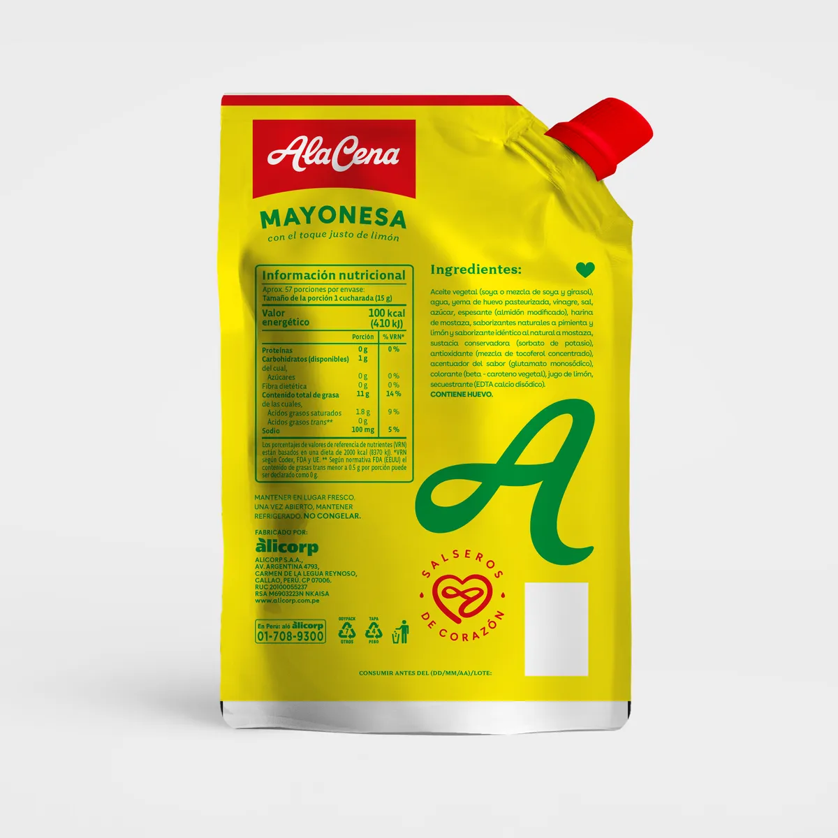 ALACENA - Mayonesa Alacena Doypack 850 g