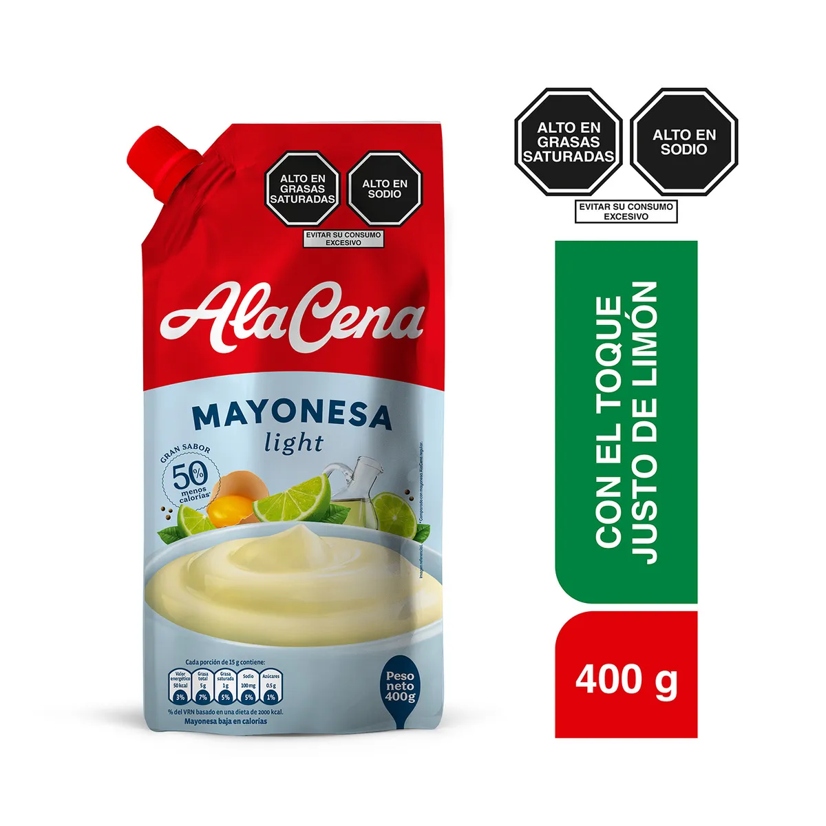 ALACENA - Mayonesa Light AlaCena Doypack 400 g